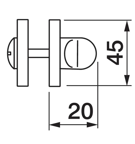 LUX-WC-R3-E OBR, завертка сантехническая, цвет - кофе фото купить в Балашихе