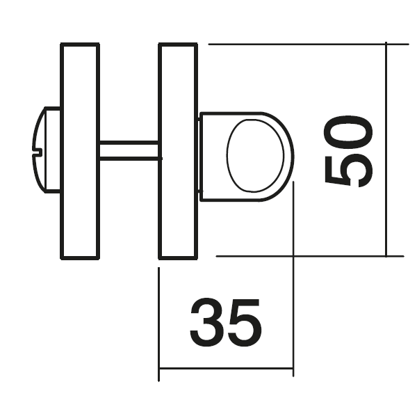 LUX-WC-R3 OBR, завертка сантехническая, цвет - кофе фото купить в Балашихе