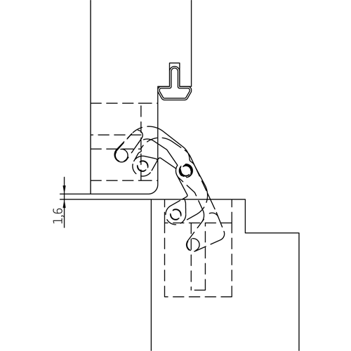 HH-19 B, скрытая петля, цвет - черный фотомореллиБалашиха