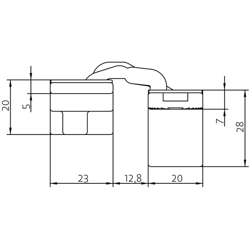 HH-19 B, скрытая петля, цвет - черный фото morelli Балашиха