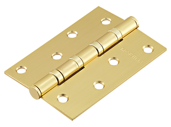 Петля стальная универсальная, MS 100X70X2.5-4BB MSG, 1шт., цвет -  мат. сатинированное золото фото купить Балашиха