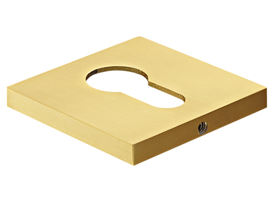 Накладка на ключевой цилиндр, на квадратной розетке 6 мм, MH-KH-S6 MSG, цвет - мат. сатинированное золото фото купить Балашиха